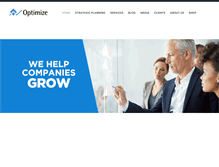 Tablet Screenshot of optimizeinc.net